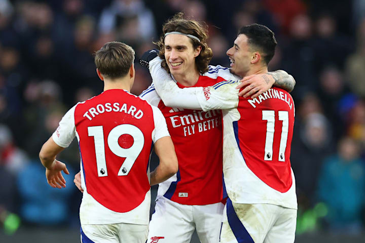 Riccardo Calafiori, Leandro Trossard, Gabriel Martinelli