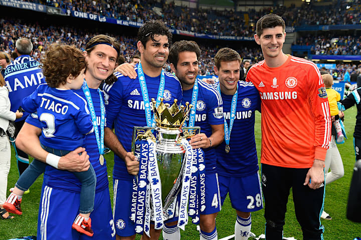 Cesc Fabregas, Cesar Azpilicueta, Diego Costa, Filipe Luis, Thibaut Courtois