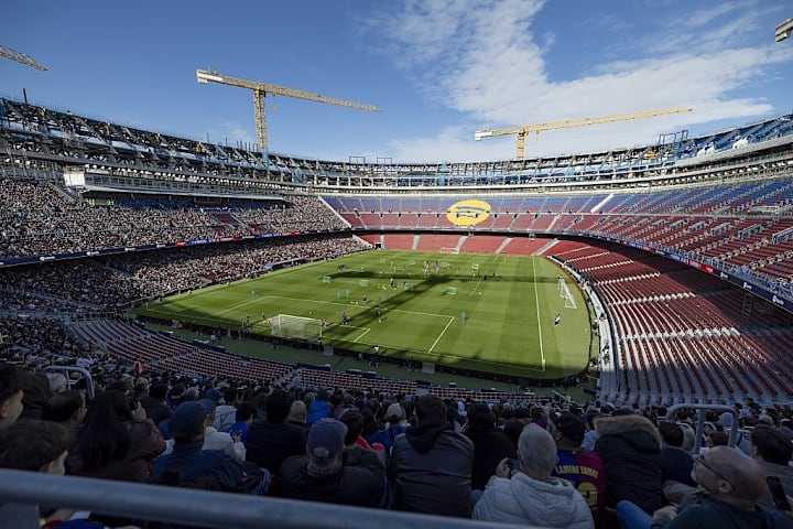 FC Barcelona opens its doors for fans during training day in Spotify Camp Nou Stadium of Barcelona