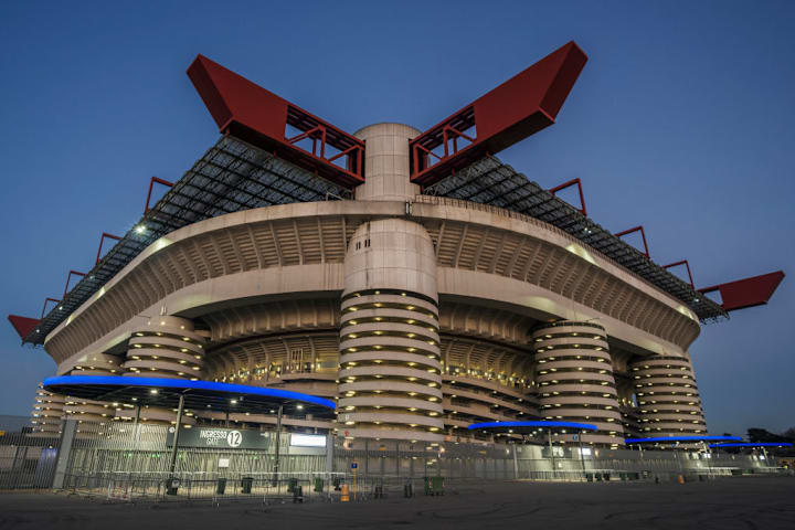 A general view of Giuseppe Meazza stadium (also known as San...