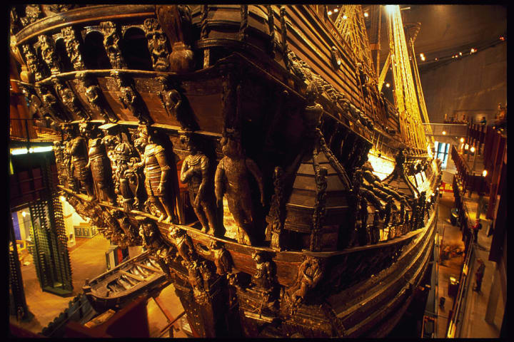 Vasa Warship in Museum Display