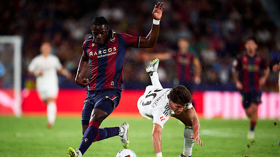 Etta Eyong for Levante against Real Madrid.