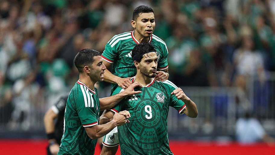 Raul Jimenez, Orbelin Pineda and Erik Lira.