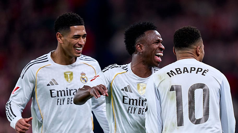 Jude Bellingham, Vinicius Jr, Kylian Mbappé 
