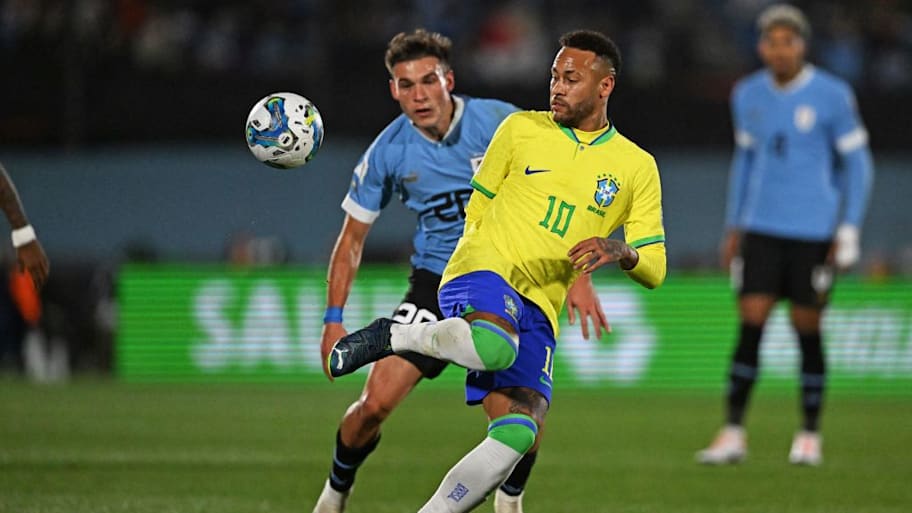 Neymar playing for Brazil, 2023