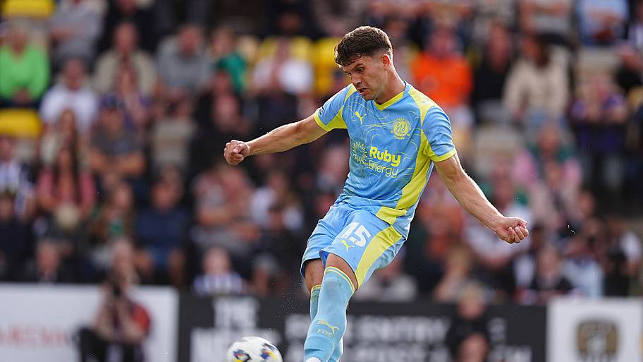 Fleetwood Town midfielder Jordan Davies.
