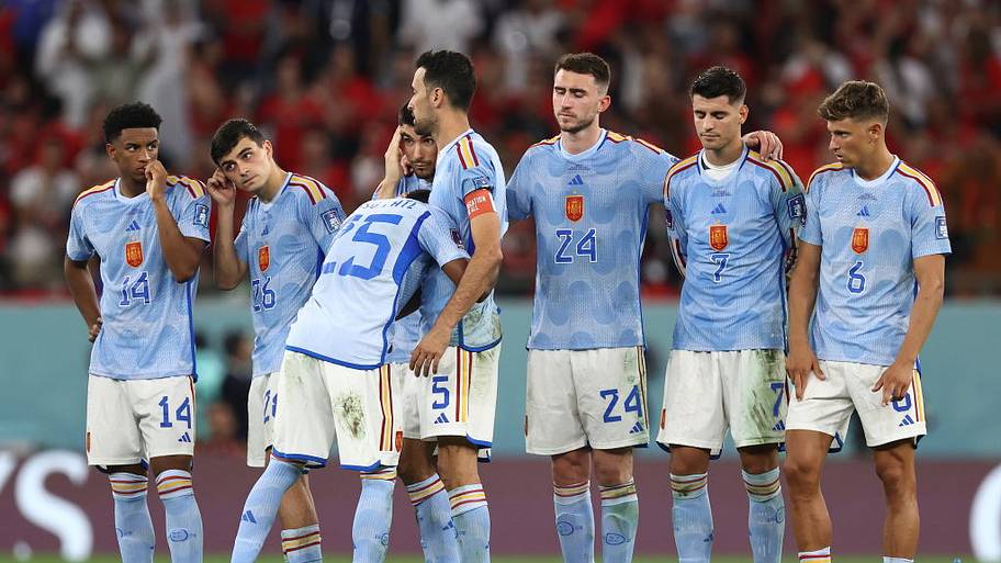 Spain loses to Morocco on penalties at the 2022 World Cup.