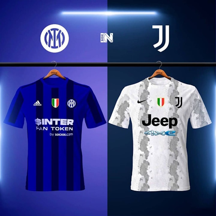 Inter de Milão Juventus Uniformes