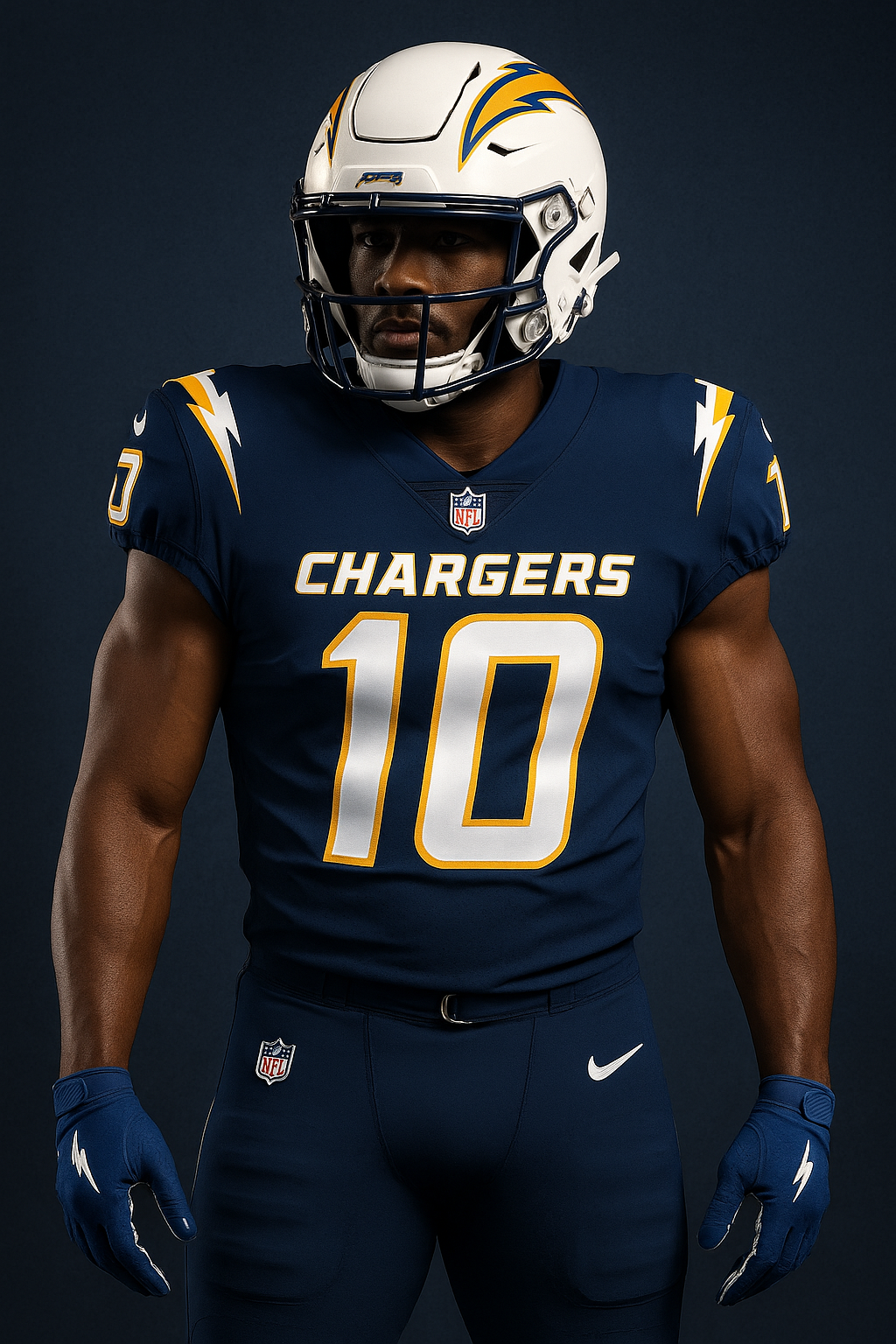 Chargers alternate uniform design by ChatGPT | ChatGPT