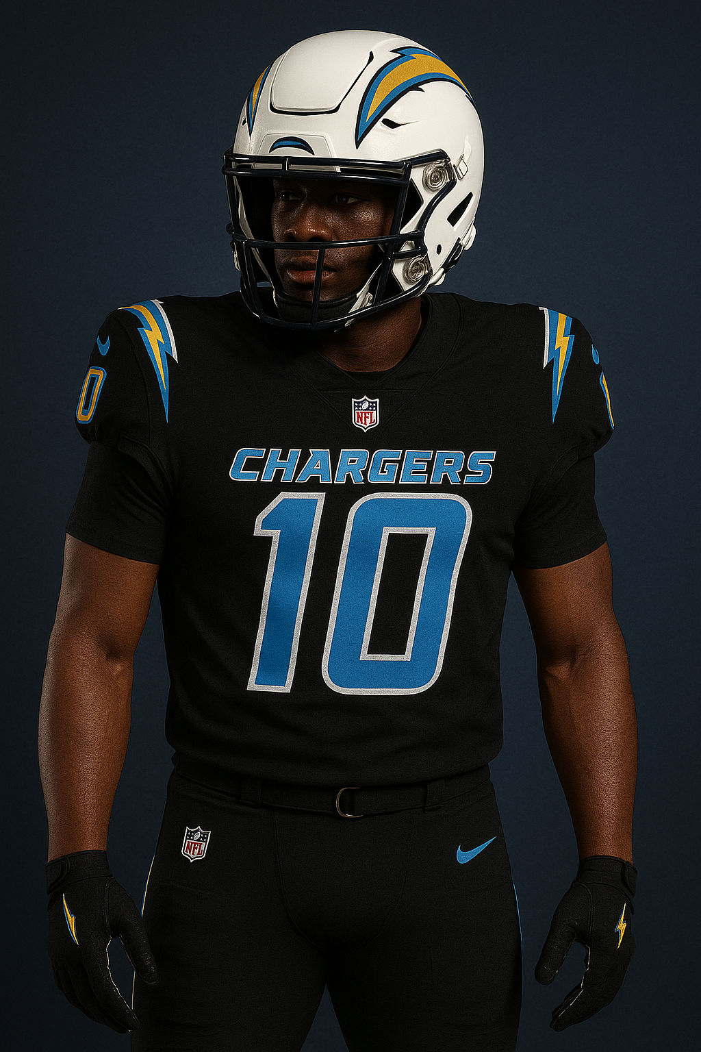 Chargers alternate uniform design by ChatGPT | ChatGPT