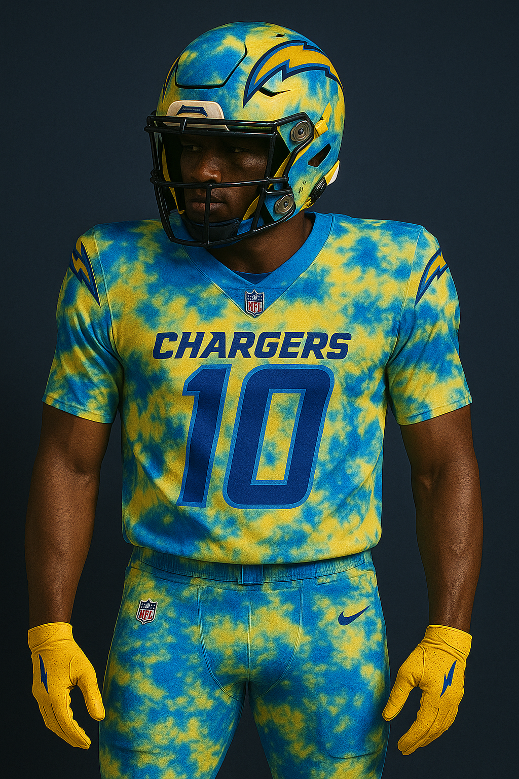 Chargers alternate uniform design by ChatGPT | ChatGPT