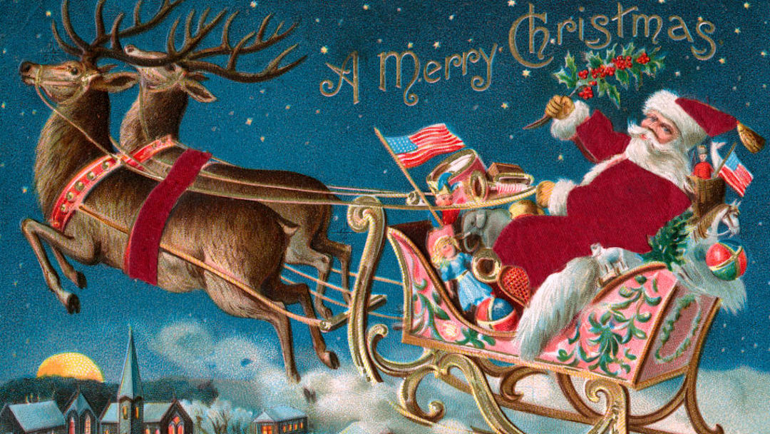 ‘A Visit from St. Nicholas’ was the first poem to names Santa’s reindeer.
