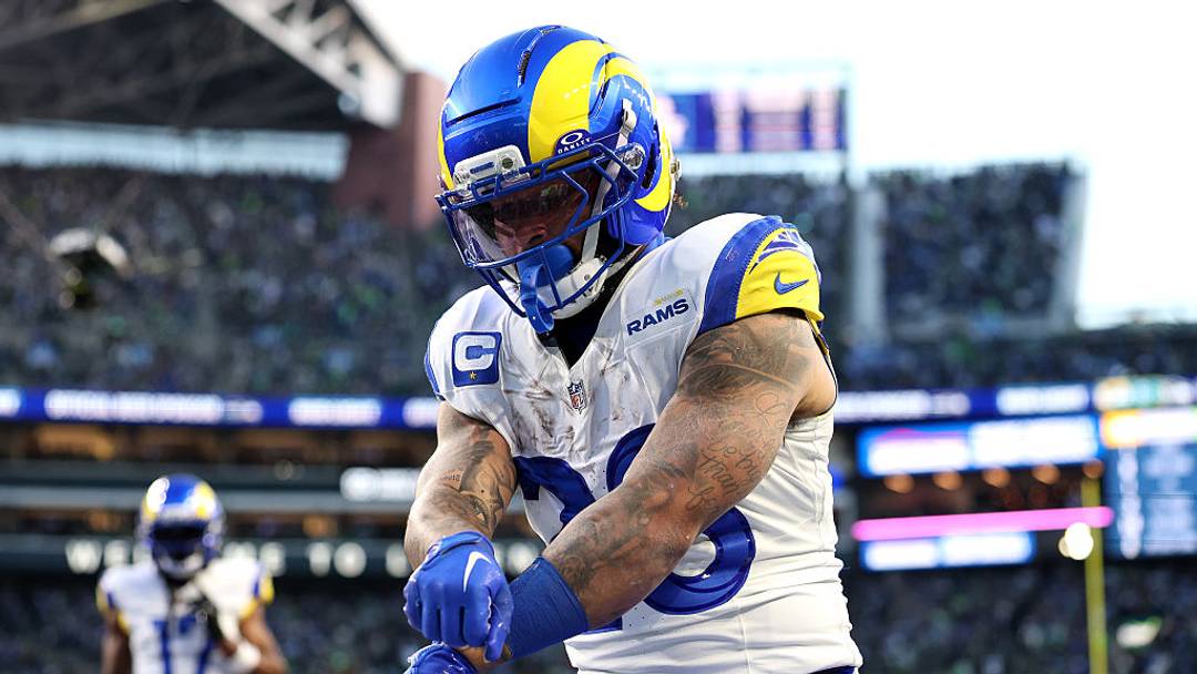 Kyren Williams, corredor de los Rams. Kyren Williams, corredor de los Rams.
