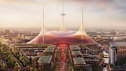 Manchester United's proposed new stadium.