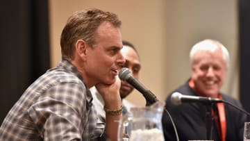 AUSTIN, TX - MARCH 13: (L-R) Colin Cowherd, Stephen A. Smith, and Traug Keller speak onstage at 'The Evolution of Audio in the 21st Century' during the 2015 SXSW Music, Film + Interactive Festival at Four Seasons Hotel on March 13, 2015 in Austin, Texas.
