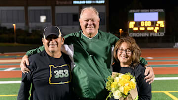 Ken Potter celebrates career win No. 353 to set the all-time Oregon record.