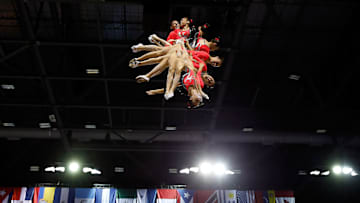 Dafne Navarro es una de las figuras de la gimnasia de trampolín en México.