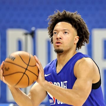 Alabama Guard Mark Sears at 2025 NBA Draft Combine