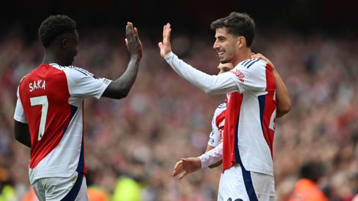 Kai Havertz, Bukayo Saka, Leandro Trossard