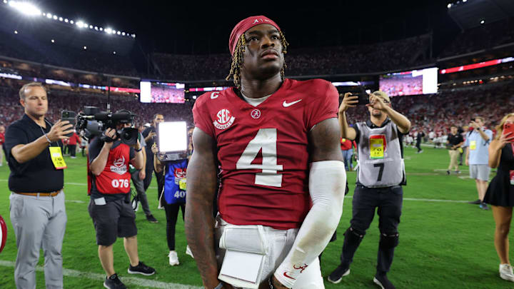 Jalen Milroe selected by a surprise team in the 2025 NFL Draft