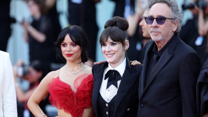 Jenna Ortega, Winona Ryder, Tim Burton