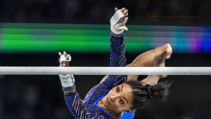 Simone Biles | Olympic Games Paris 2024 - Artistic Gymnastics | Anadolu | Getty Images Sport | via Getty Images