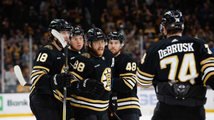 David Pastrnak, Matt Grzelcyk, Pavel Zacha, Charlie Mcavoy, Jake Debrusk