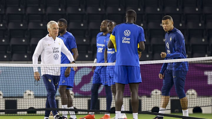 France's training session in Doha