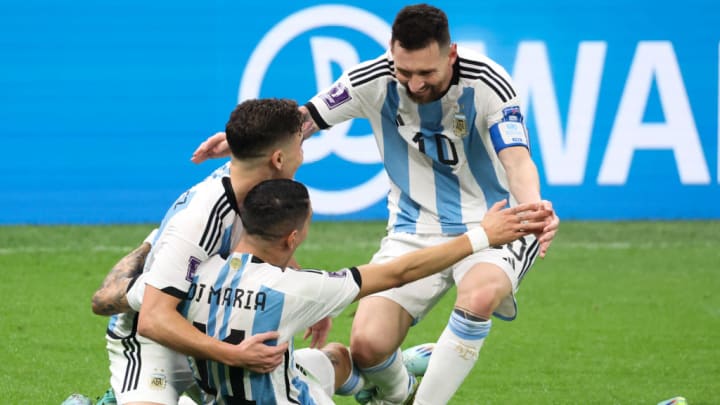 Angel Di Maria, Lionel Messi, Julian Alvarez
