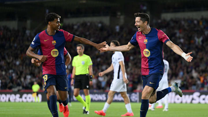 Robert Lewandowski, Lamine Yamal
