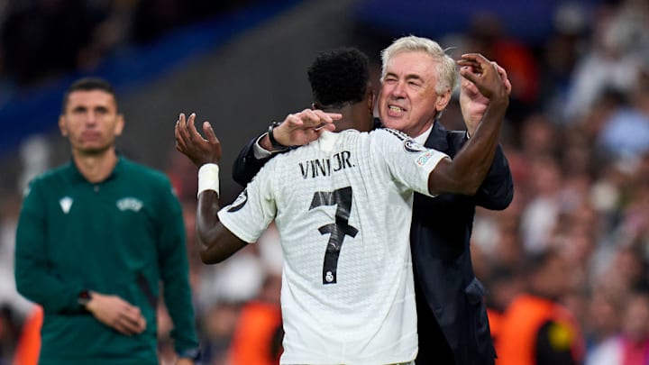 Vinicius Junior, Carlos Ancelotti head coach