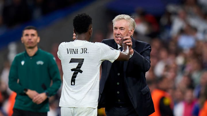 Vinicius Junior, Carlos Ancelotti head coach