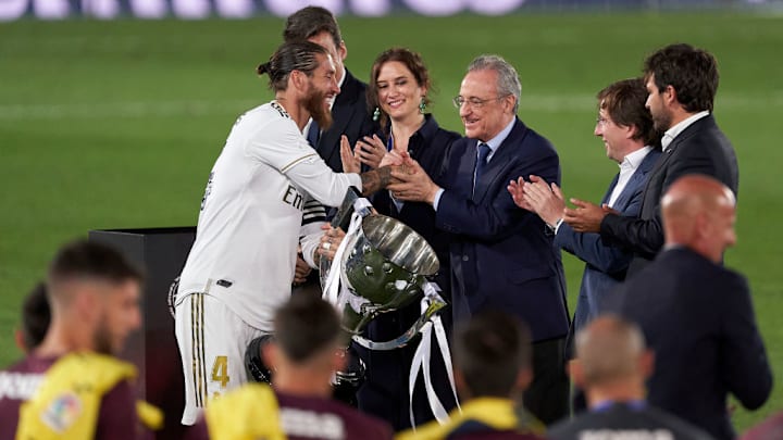 Zinedine Zidane, Manager of Real Madrid, Florentino Perez