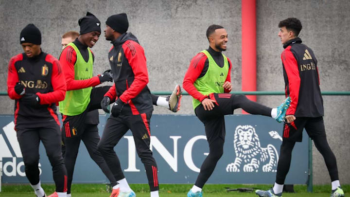 BELGIUM SOCCER RED DEVILS NATIONS LEAGUE TRAINING