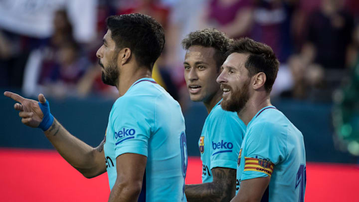 Lionel Messi, Neymar da Silva, Luis Suárez - Soccer Player - Born 1987