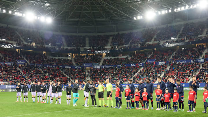 Ca Osasuna and Atletic Club before the Spanish football of...