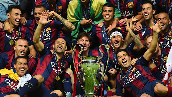 Javier Mascherano, Lionel Messi, Neymar, Luis Suarez