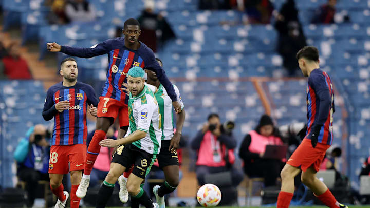 Aitor Ruibal, Jordi Alba, Ousmane Dembele