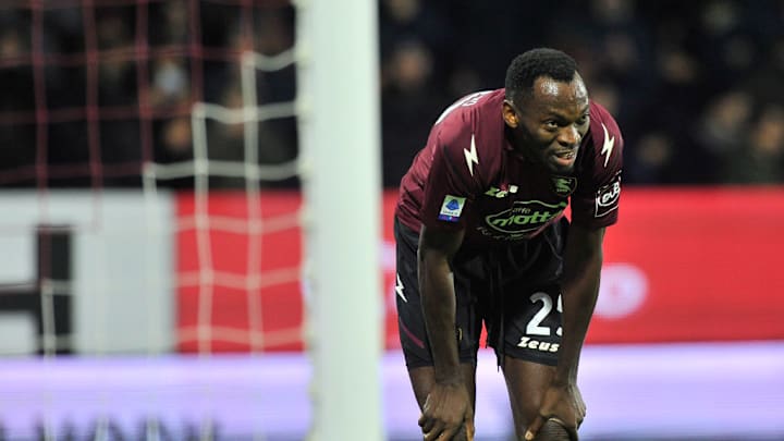 Nwanko Simy player of Salernitana, during the match of the...