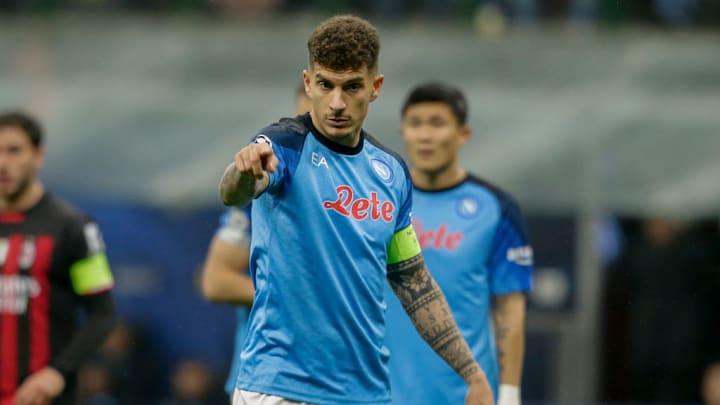 SSC Napoli's Italian defender Giovanni Di Lorenzo...