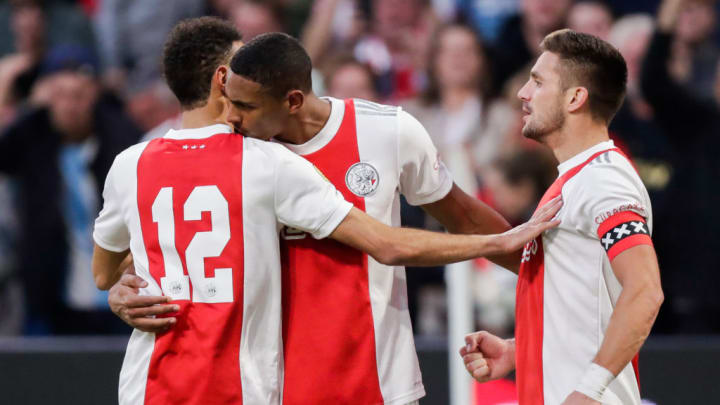Sebastien Haller, Noussair Mazraoui, Dusan Tadic