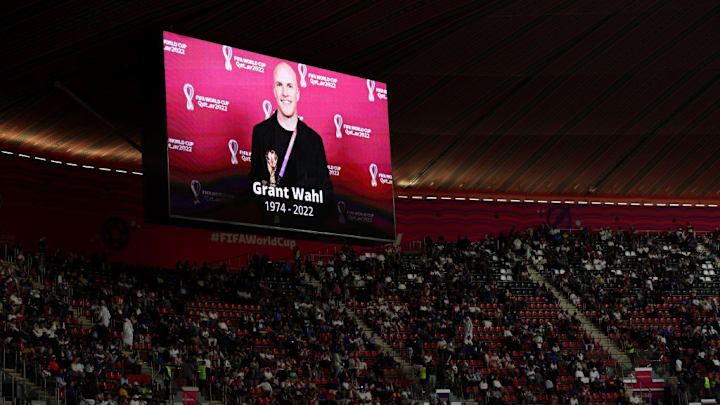 Homenagem para Grant Wahl antes de Inglaterra x França na Copa do Mundo Catar 2022