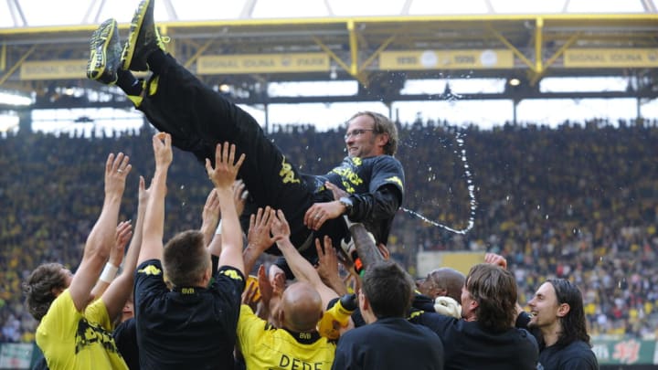 Dortmund players:Jurgen Klopp
