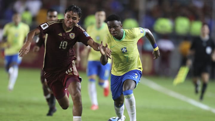 Qualifier for the 2026 FIFA World Cup. Venezuela vs Brazil