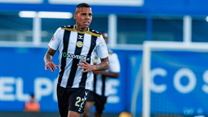 Gustavo Garcia (CD Nacional) seen in action during the Liga...