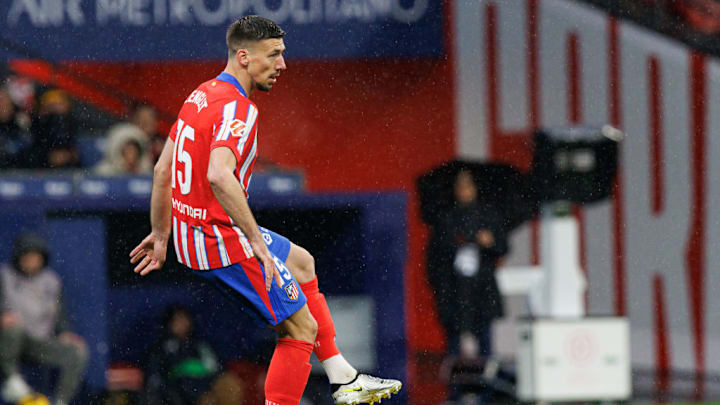 Clement Lenglet (Atletico de Madrid) seen in action during...