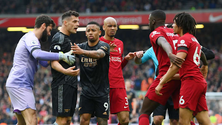 Granit Xhaka, Alisson Becker, Trent Alexander-Arnold, Ibrahima Konate