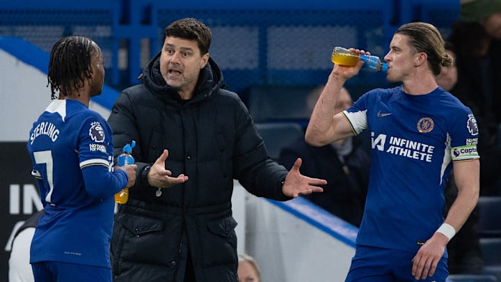 Mauricio Pochettino, Raheem Sterling, Conor Gallagher