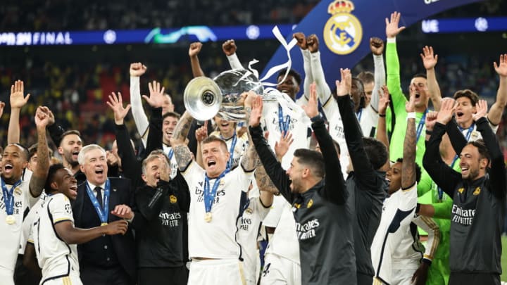 Real Madrid win 2024 UEFA Champions League trophy, beating Borussia Dortmund 2-0 in final