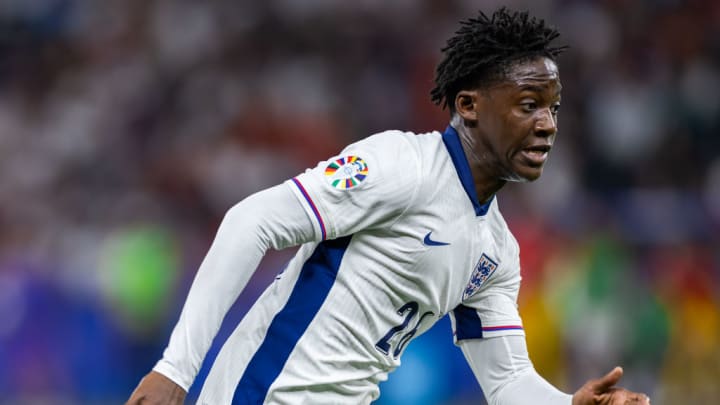 Kobbie Mainoo of England seen in action during the UEFA EURO...